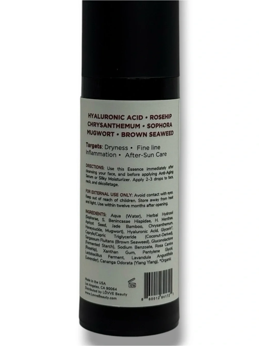 LOVVE Beauty No. 2 Super Herb Essence 1oz Hydrating Brightening Serum